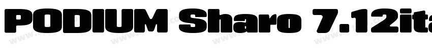 PODIUM Sharo 7.12ita字体转换 PODIUM Sharo 7.12ita字体转换